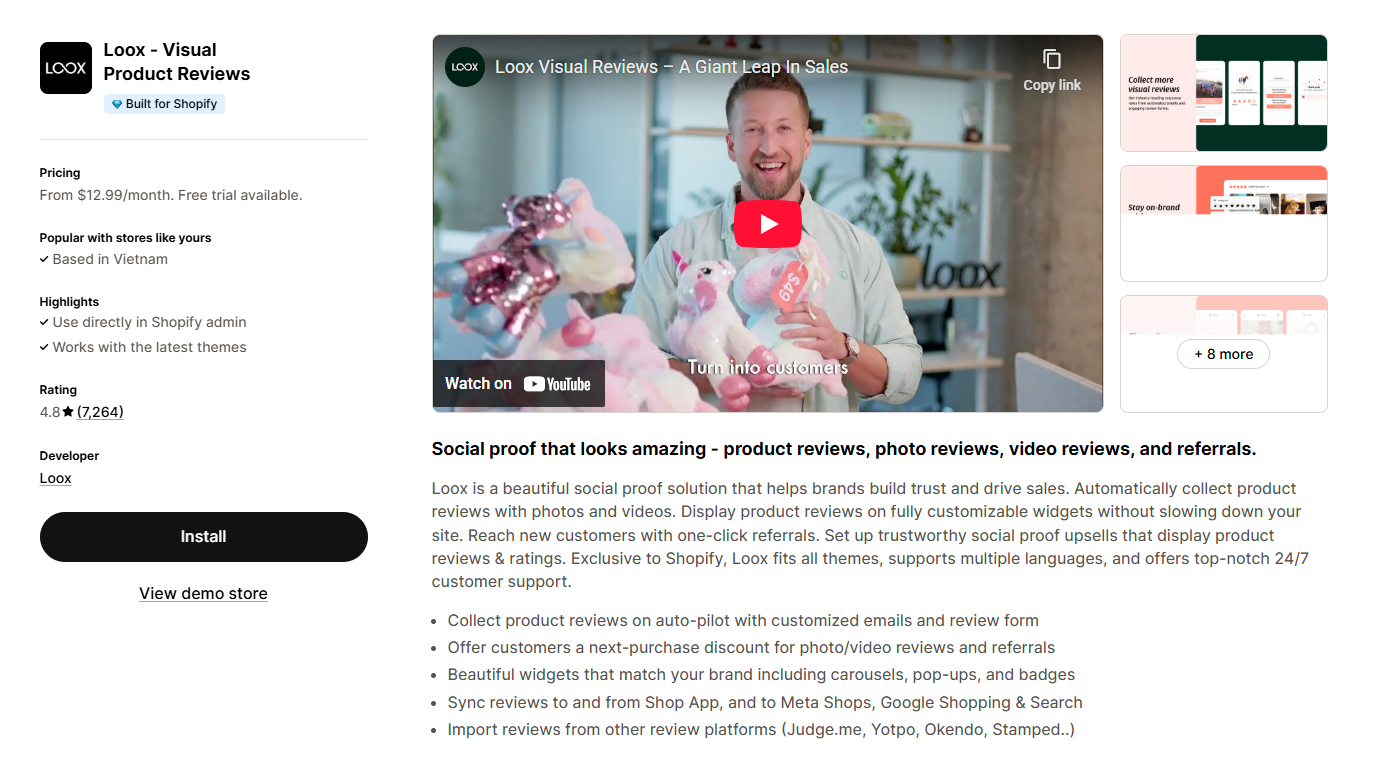 Loox ‑ Visual Product Reviews